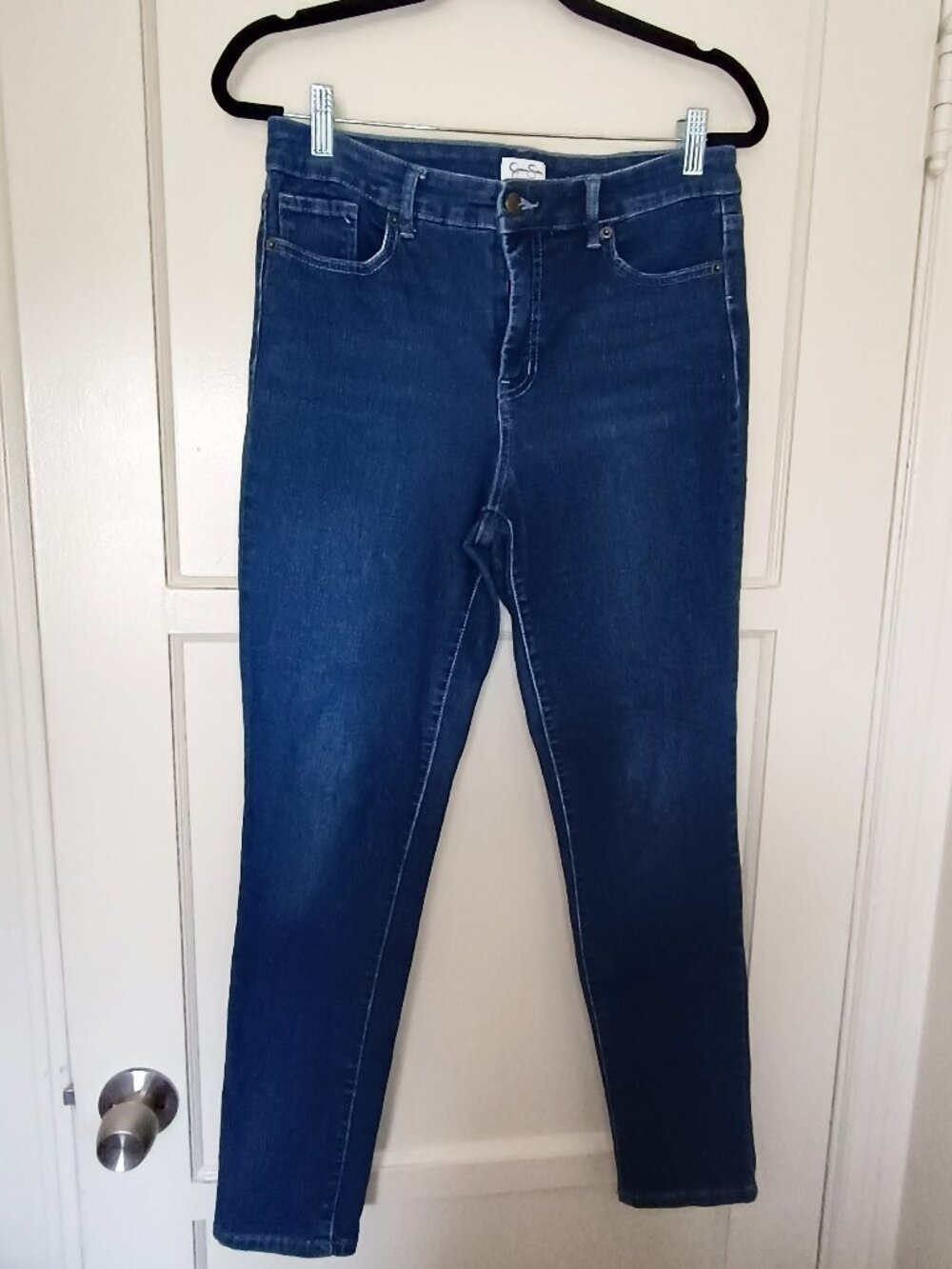 Jessica Simpson Mid Rise Skinny Jeans Blue Denim Size 10